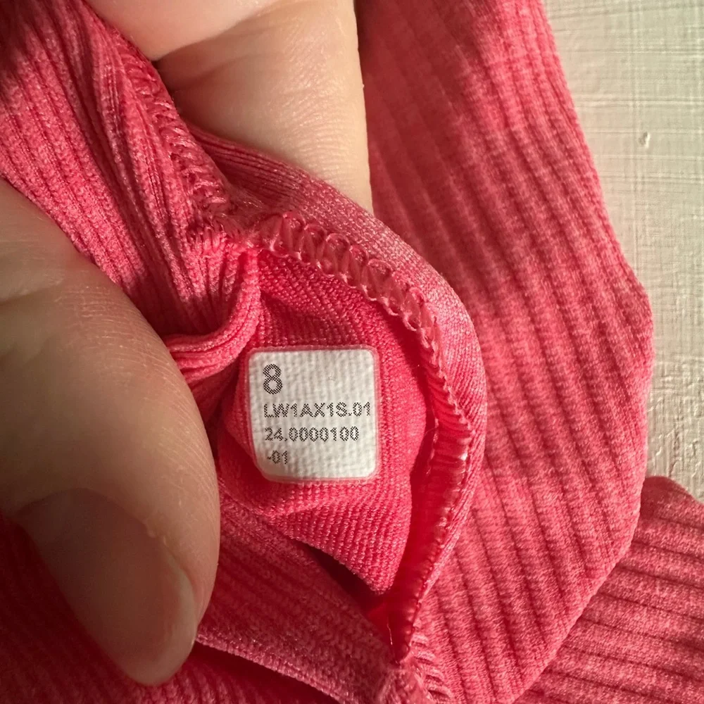 ✨🍋Lululemon Ebb to Street Tank Top Pink Blossom Blush Coral size 8 - Picture 9 of 11